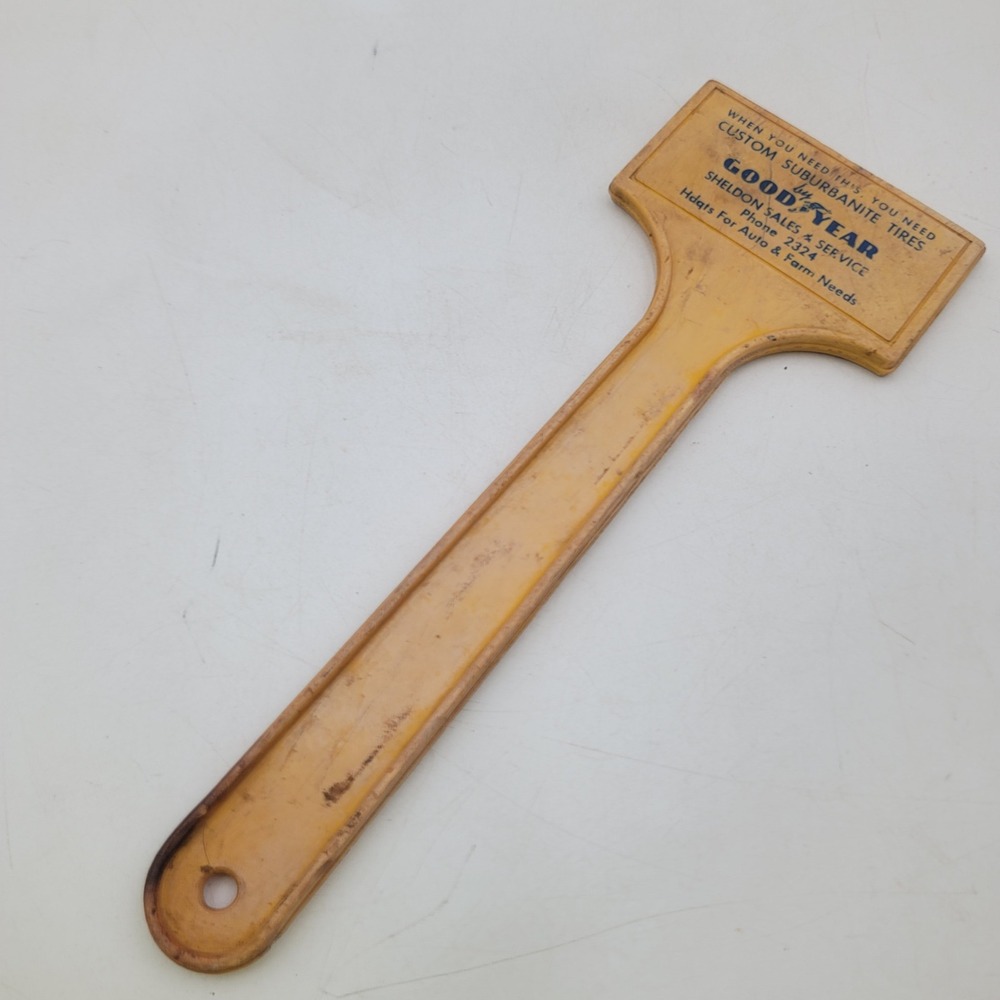 VTG Goodyear Custom Suburbanite Tires Ice Scraper Sheldon Sales & Service Ad